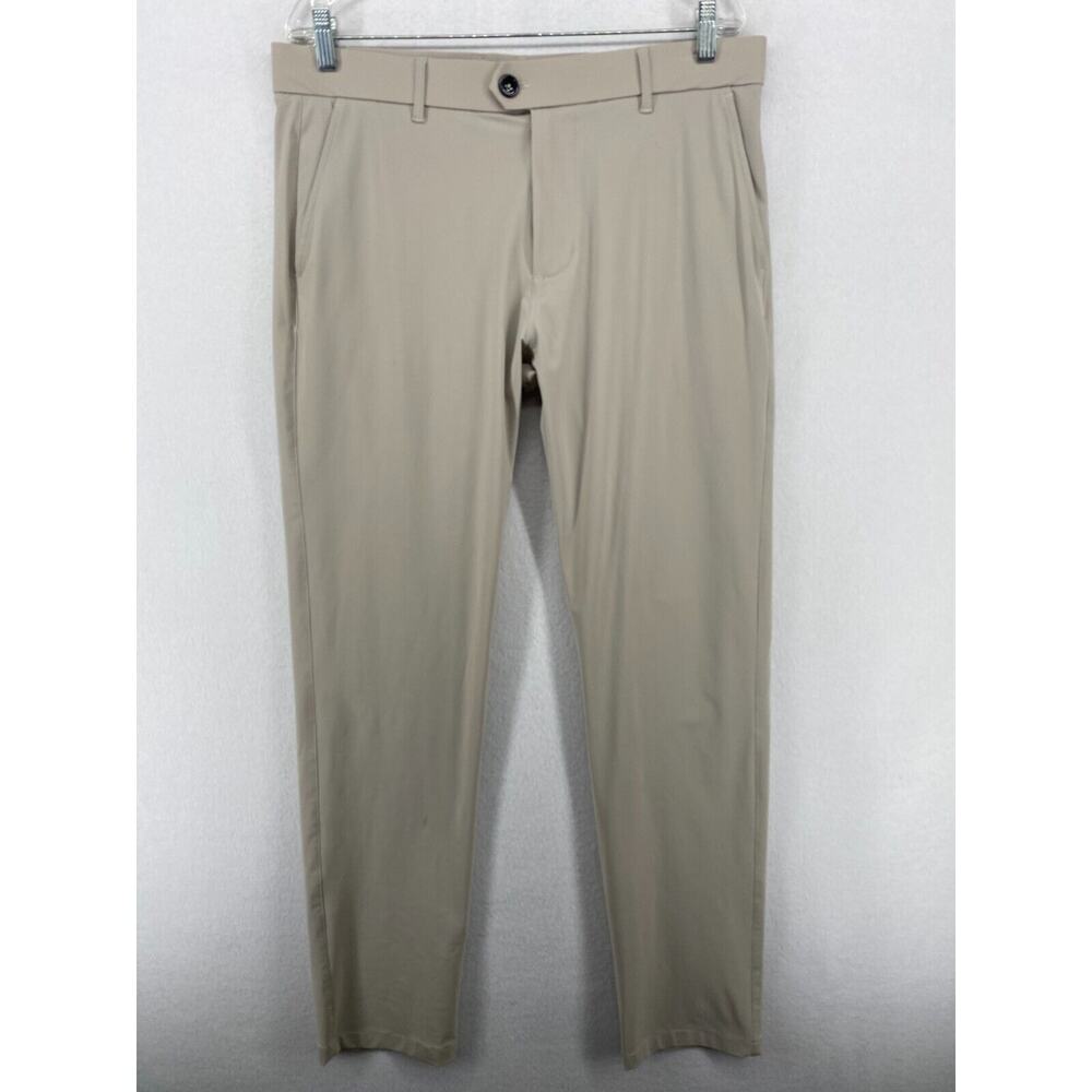 GREYSON Pants Mens 34x32 Montauk Trouser Chino Golf Performance Wolf Beige